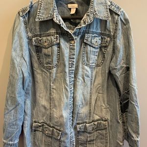 Chico’s denim jean shirt - 2